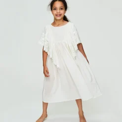 Hibiscus Dress in Vintage White by Faune