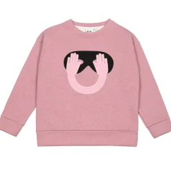 Hide and Seek Relaxed Fit Sweatshirt in Glitter Pink by Beau Loves