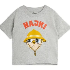 Hike Baby T Shirt in Grey Melange by Mini Rodini - Last One In Stock - 56/62 (1-4 Months)