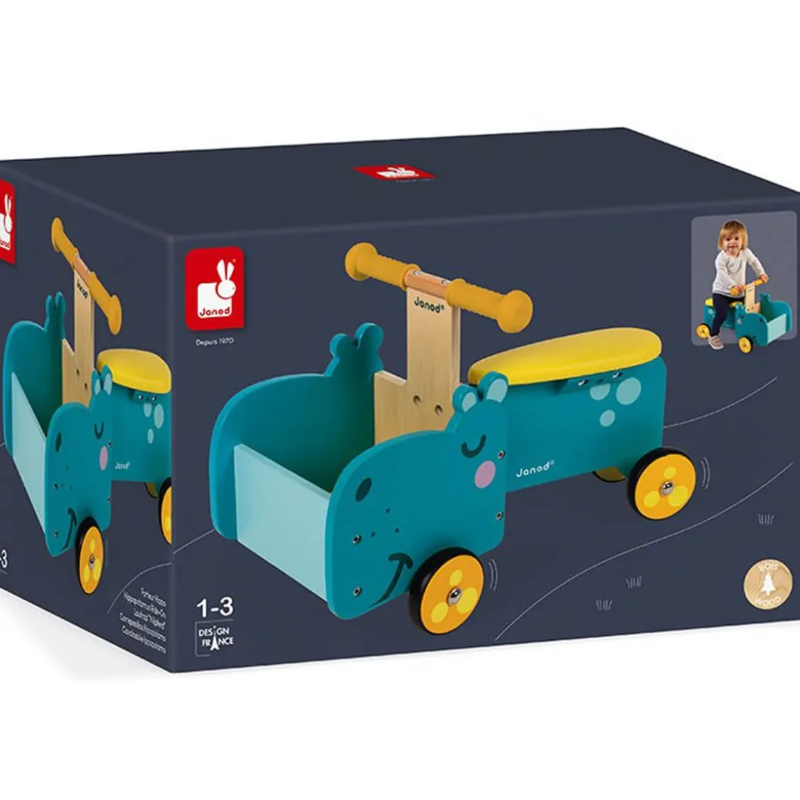 Hippopotamus Ride On by Janod