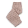 Hélène Ribbed Merino Wool Legwarmers in Vieux Rose by Collegien