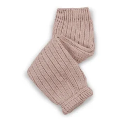 Hélène Ribbed Merino Wool Legwarmers in Vieux Rose by Collegien