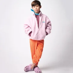 Hoktown Kid's Fleece Jacket in Melange Sugared Almond by American Vintage