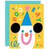 Hooray Confetti Greetings Card by Susie Hammer for Wrap