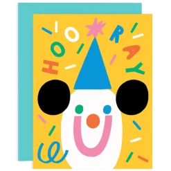 Hooray Confetti Greetings Card by Susie Hammer for Wrap