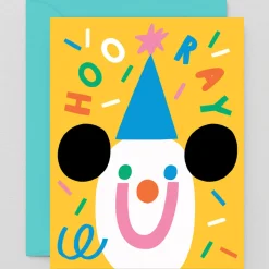Hooray Confetti Greetings Card by Susie Hammer for Wrap