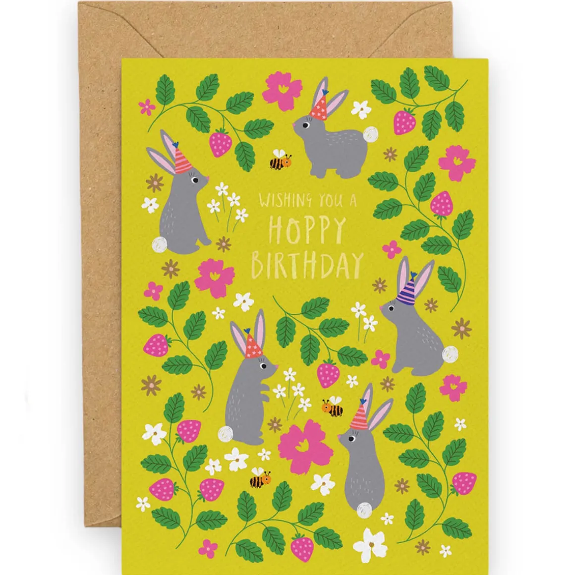 Hoppy Birthday Greetings Card by Mifkins