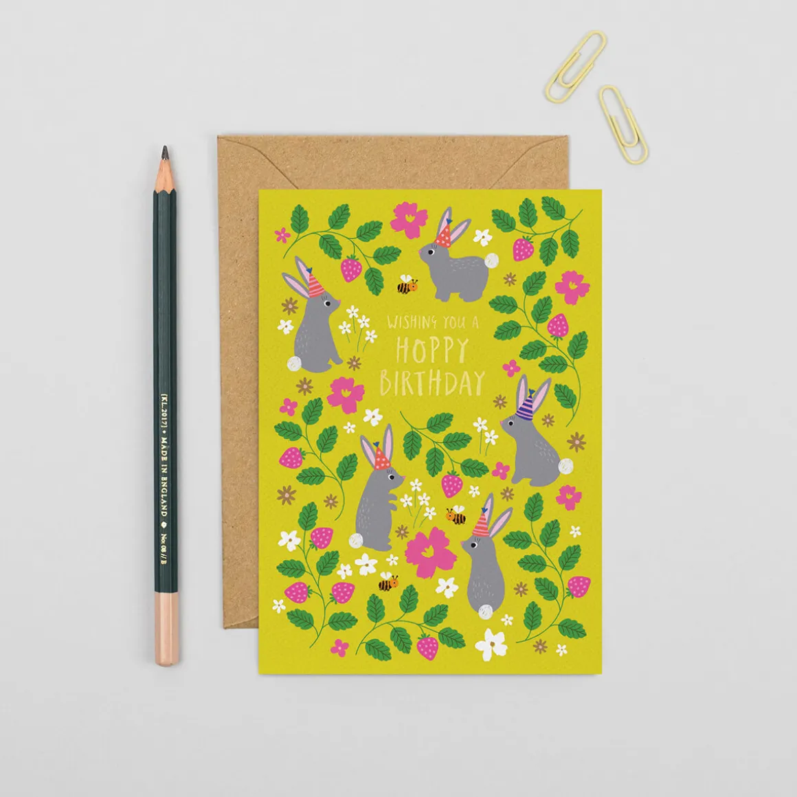 Hoppy Birthday Greetings Card by Mifkins