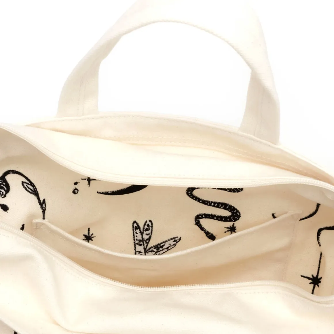 Horizontal Zip Duck Bag in Ballet Icons by Baggu