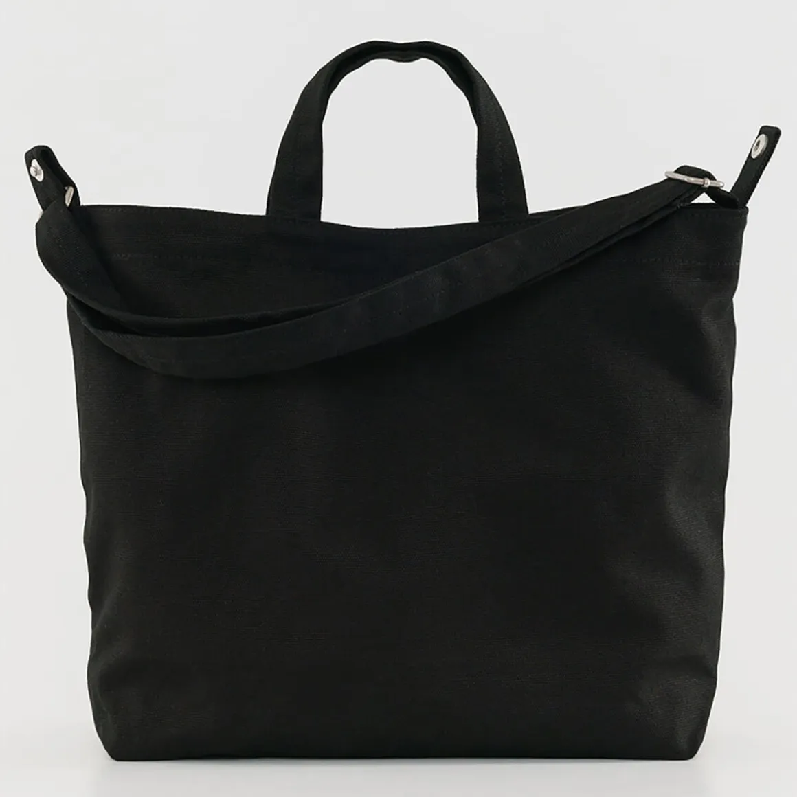 Horizontal Zip Duck Bag in Black by Baggu