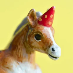 Horse Ceramic Cake Topper by Camp Hollow