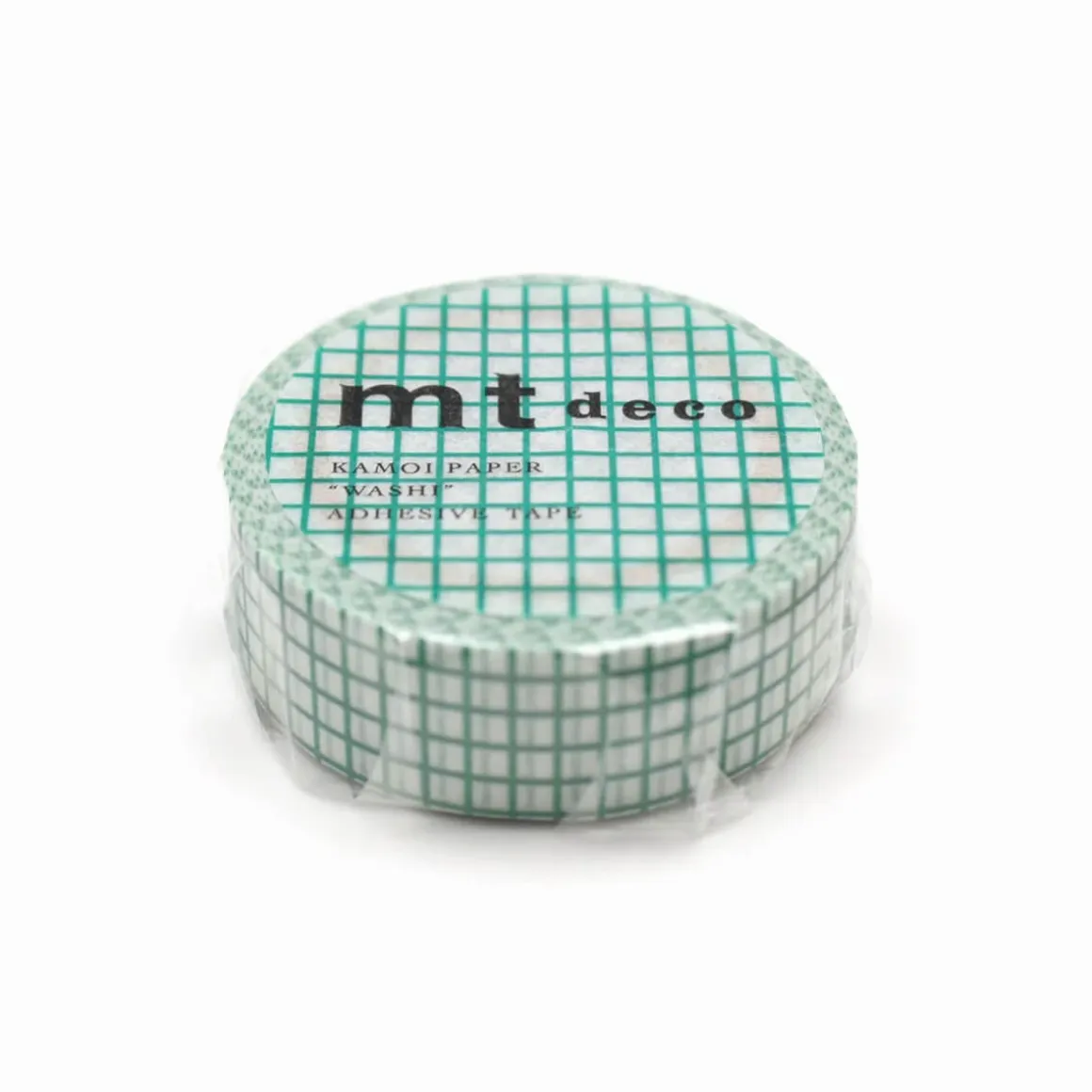 Hougan Emerald Grid 15mm Deco Series Washi Tape by MT Japan