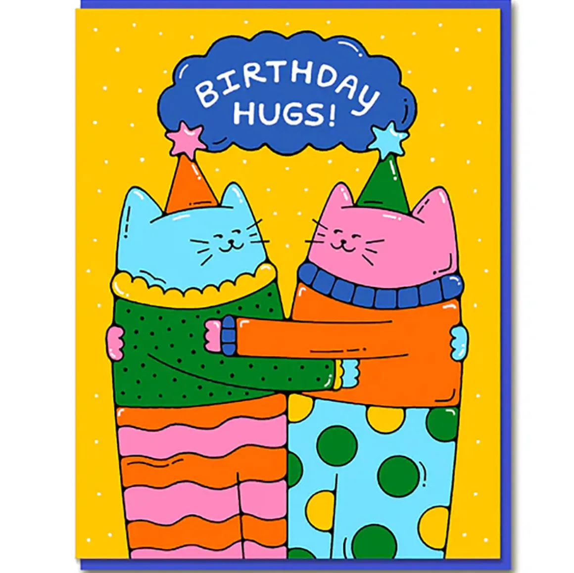 Hugging Cats Greetings Card by Bailey Crouch for 1973
