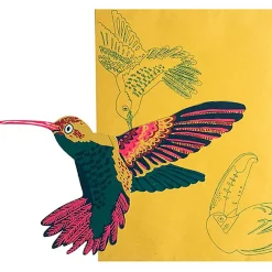 Hummingbird Shaped Greetings Card by East End Press