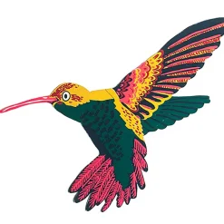 Hummingbird Shaped Greetings Card by East End Press