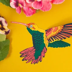 Hummingbird Shaped Greetings Card by East End Press