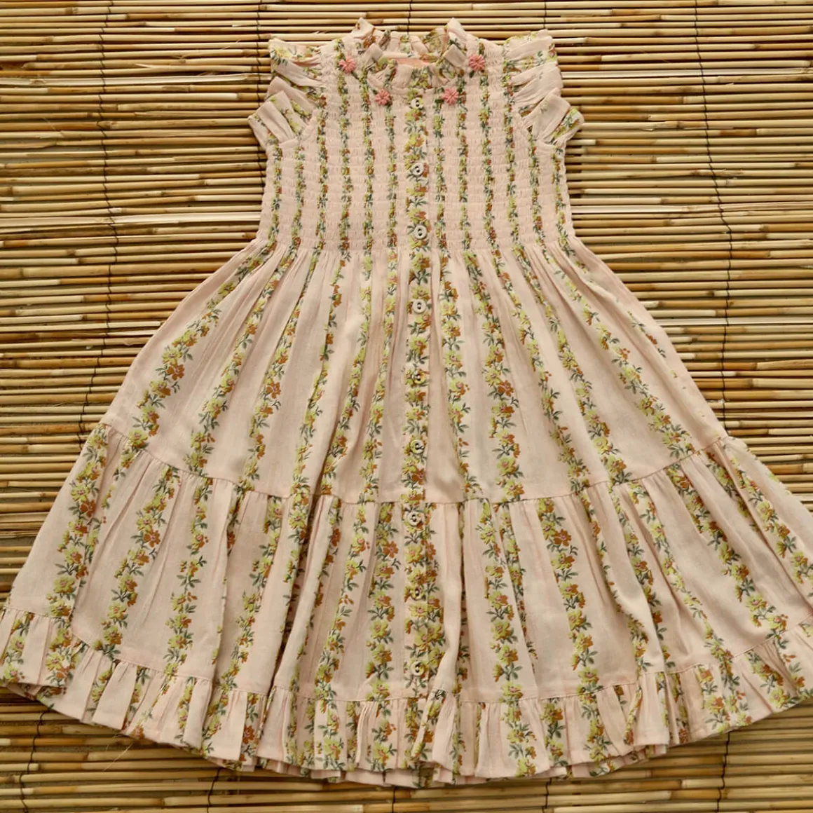 Ibiza Dress in Farandole Flowers by Bonjour