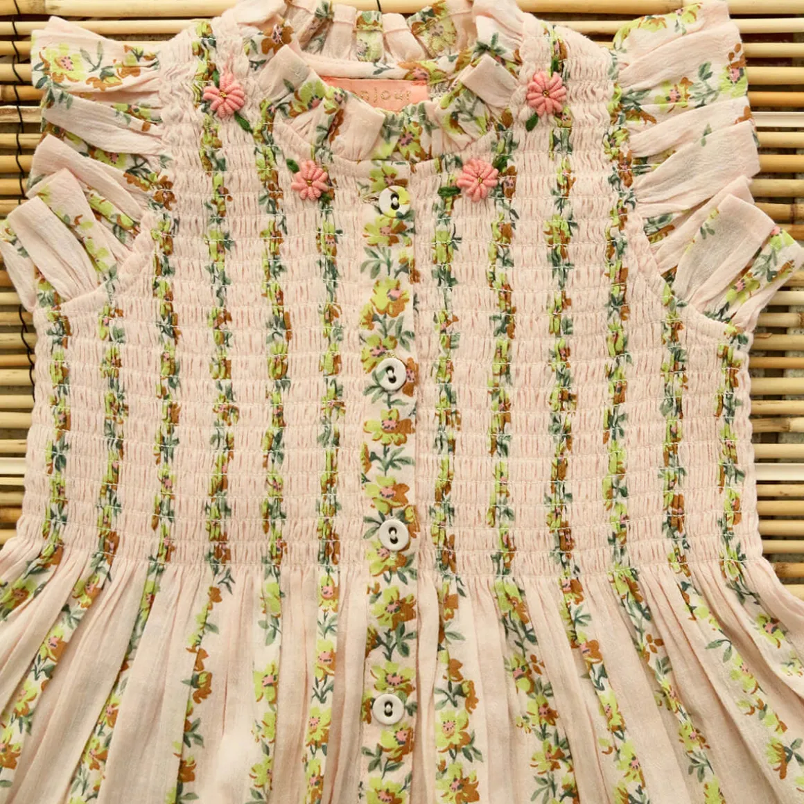 Ibiza Dress in Farandole Flowers by Bonjour