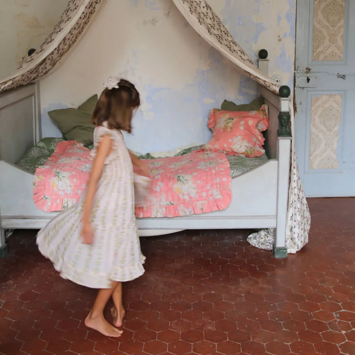 Ibiza Dress in Farandole Flowers by Bonjour