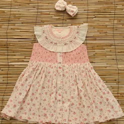 Ibiza Top & Hairclip in Rosa Bloom Print by Bonjour