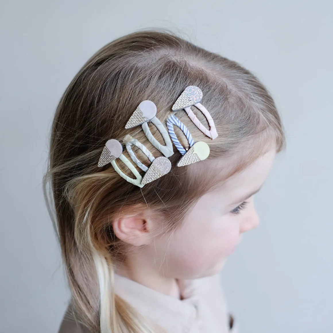 Ice Cream Mini Clic Clac Hair Clips by Mimi & Lula