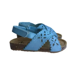 Ida Cut Out Sandals in Celeste Blue by PèPè