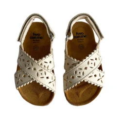 Ida Cut Out Sandals in Latte by PèPè