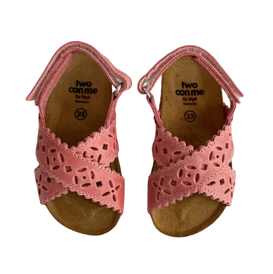 Ida Cut Out Sandals in Rosa Pink by PèPè
