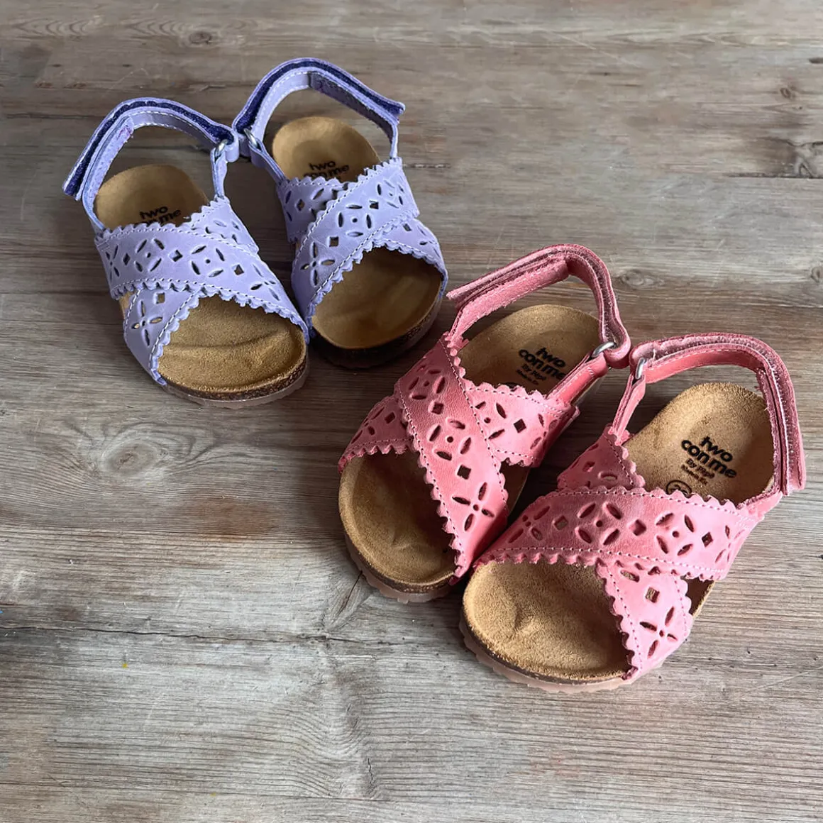 Ida Cut Out Sandals in Rosa Pink by PèPè