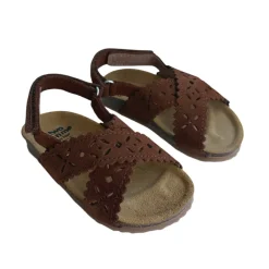 Ida Cut Out Sandals in Terra Suede by PèPè