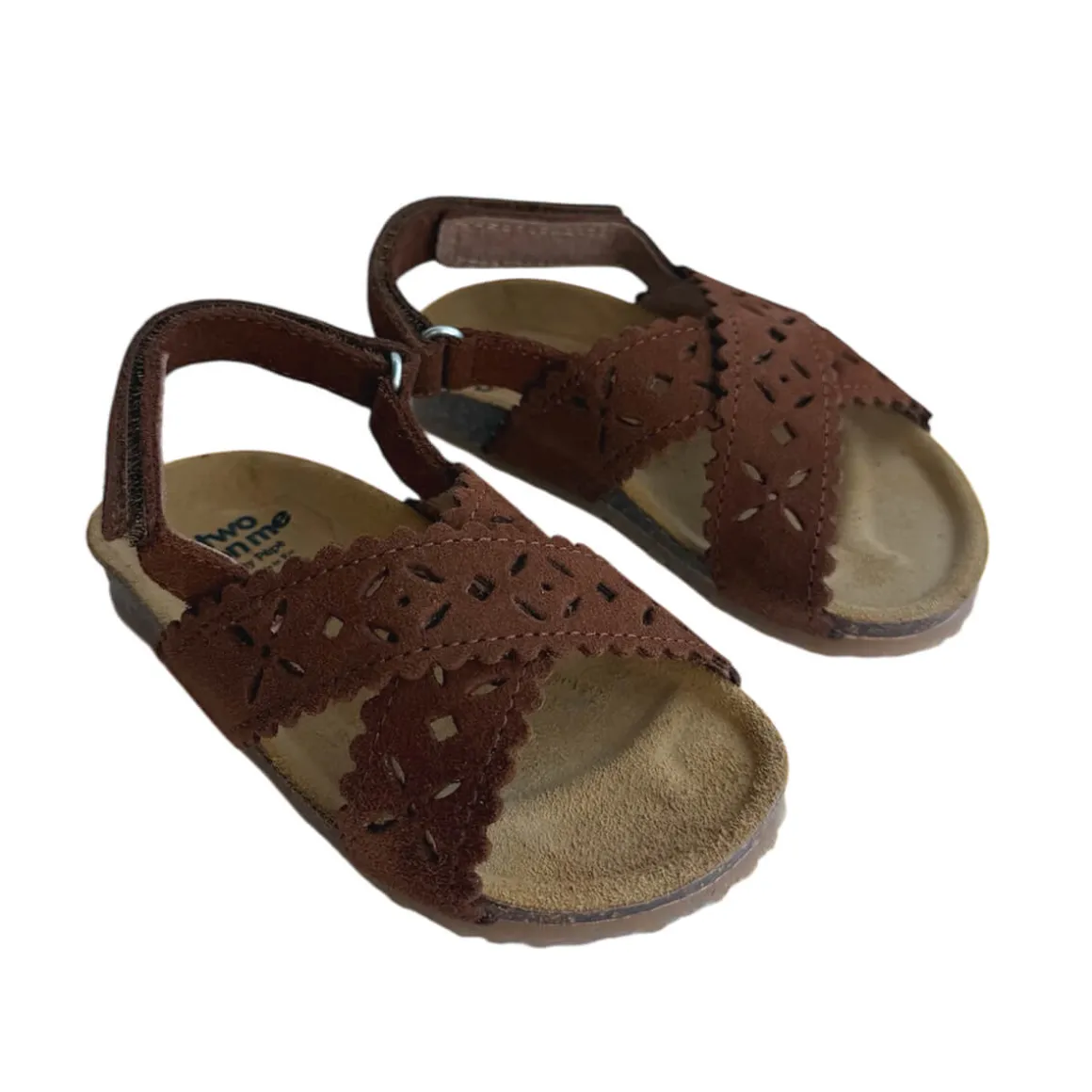 Ida Cut Out Sandals in Terra Suede by PèPè