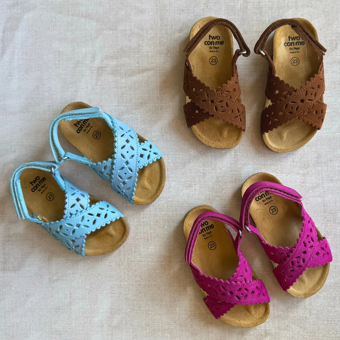 Ida Cut Out Sandals in Terra Suede by PèPè