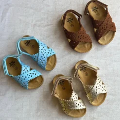 Ida Cut Out Sandals in Terra Suede by PèPè