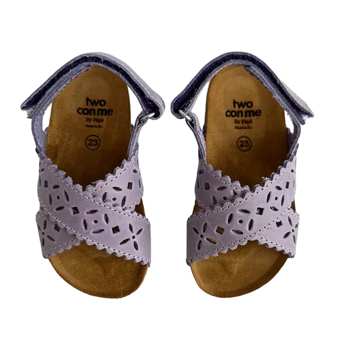 Ida Cut Out Sandals in Violetto by PèPè
