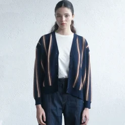 Ines Striped Cardigan in Navy by The Tiny Big Sister