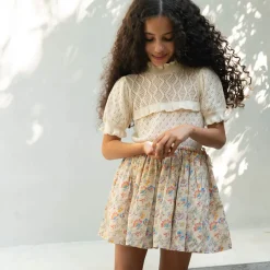 Ines Sweater in Almond Ruffle by Lali - Last Ones In Stock - 2-5 Years