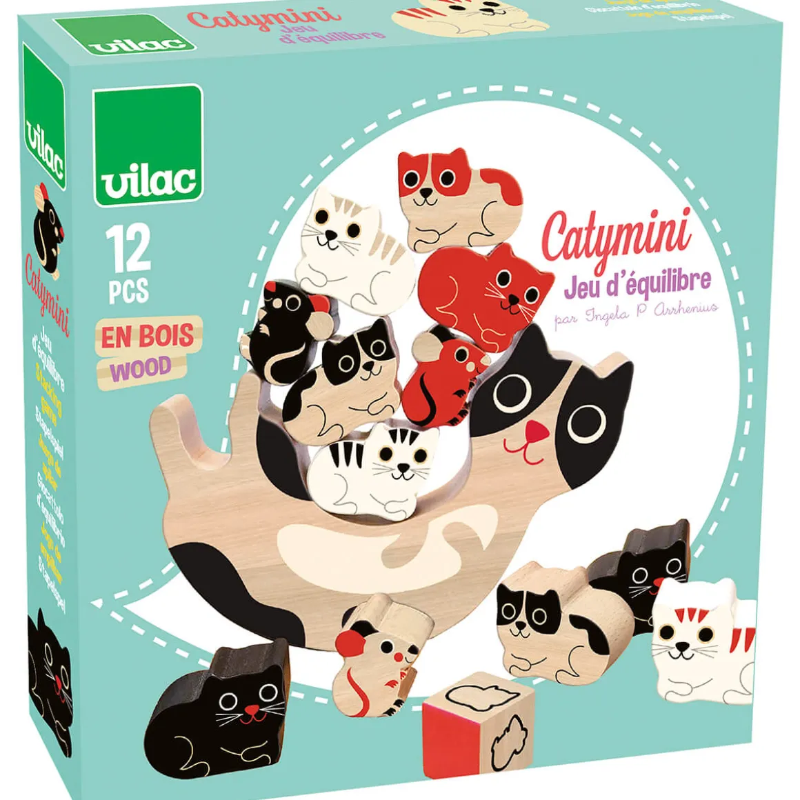 Ingela P. Arrhenius Cat Balancing Game by Vilac