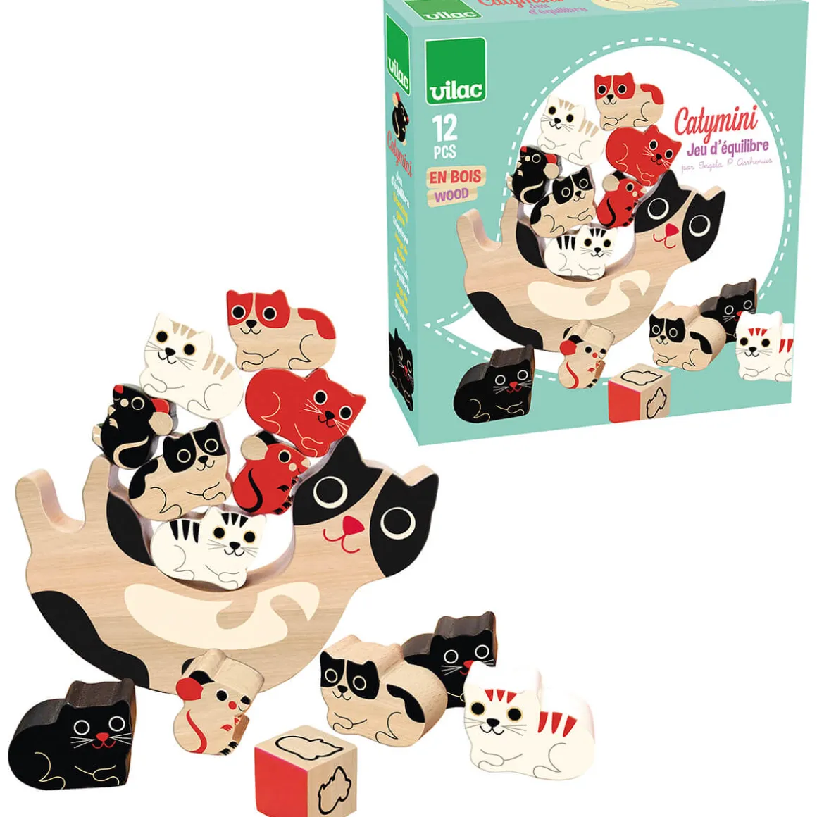 Ingela P. Arrhenius Cat Balancing Game by Vilac
