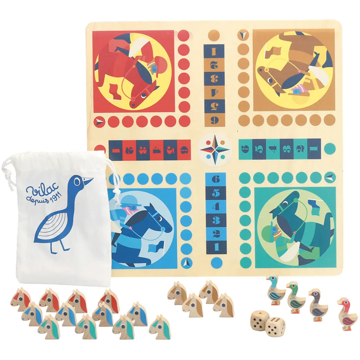 Ingela P. Arrhenius Dada-Oie Board Games Set by Vilac