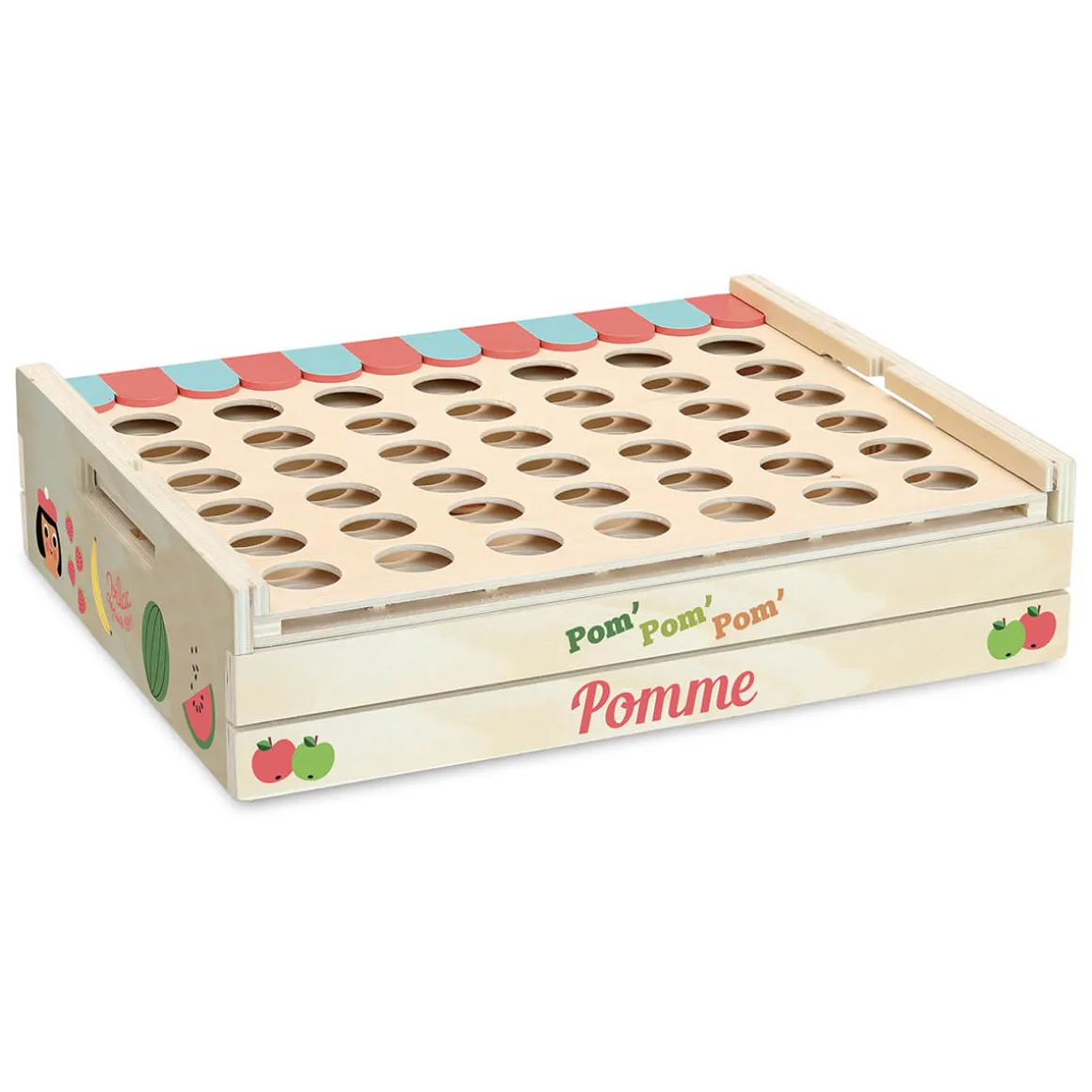 Ingela P. Arrhenius Four Apples in a Row Game by Vilac