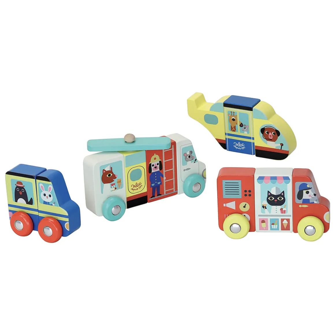 Ingela P. Arrhenius Magnetic Trucks Set by Vilac