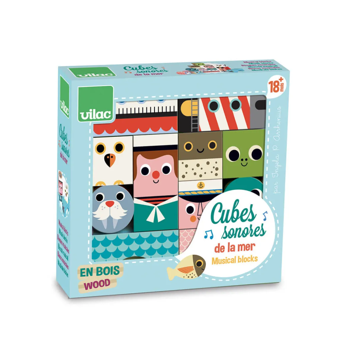 Ingela P. Arrhenius Sea Musical Blocks by Vilac