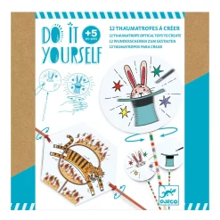 In The Ring Thaumatrope Optical Toy DIY Craft Kit by Djeco