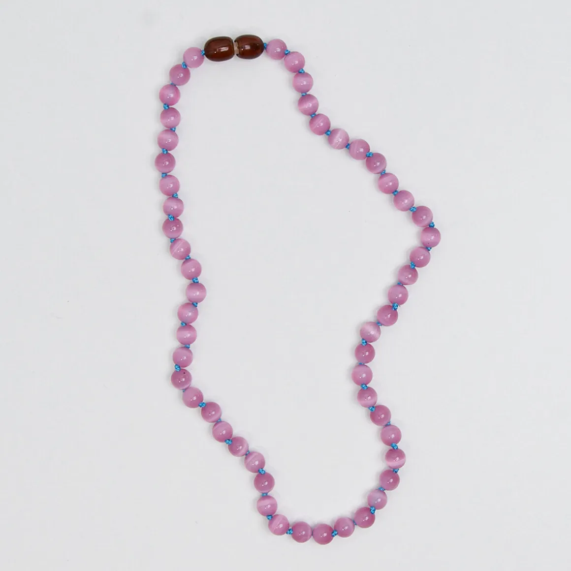 Irma Kids Necklace in Pink Cat's Eye by Nirrimis