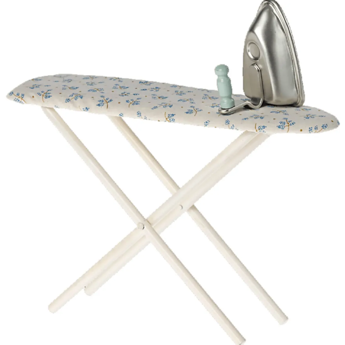 Iron and Ironing Board in Blue Floral by Maileg