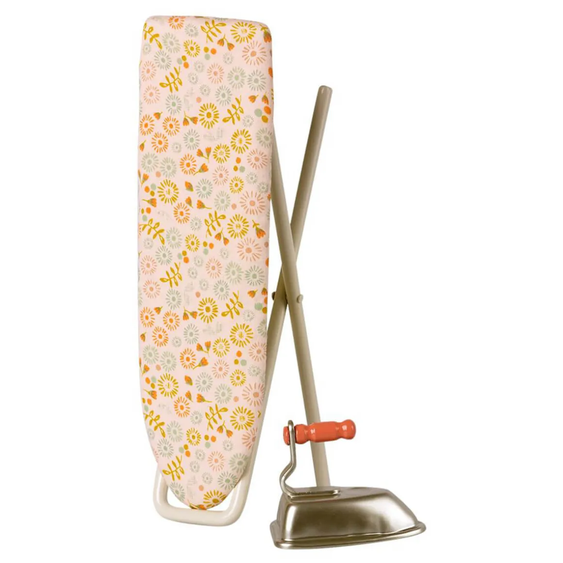 Iron and Ironing Board in Peach Floral by Maileg
