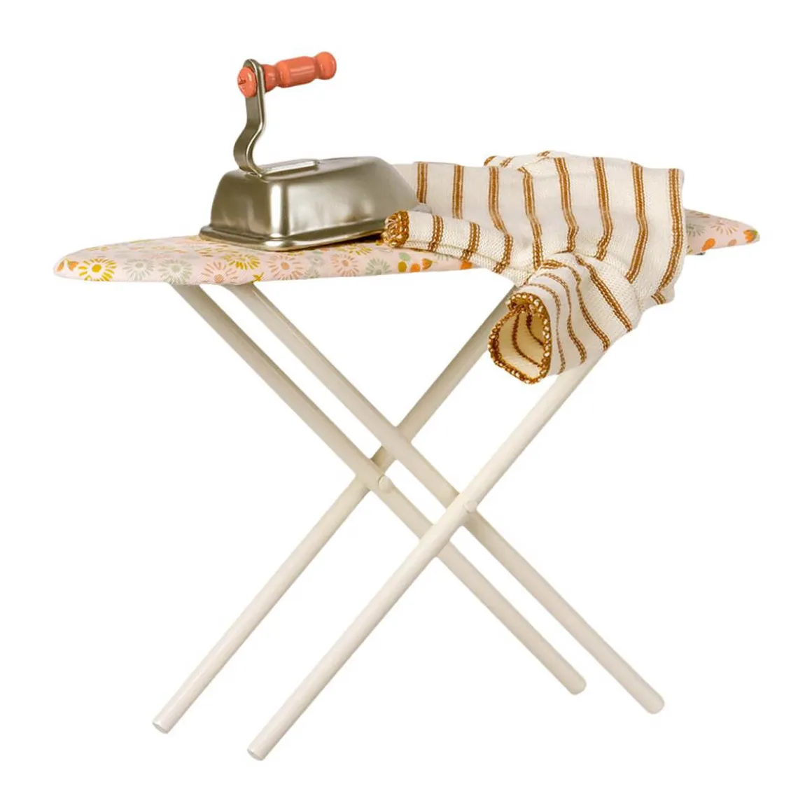 Iron and Ironing Board in Peach Floral by Maileg