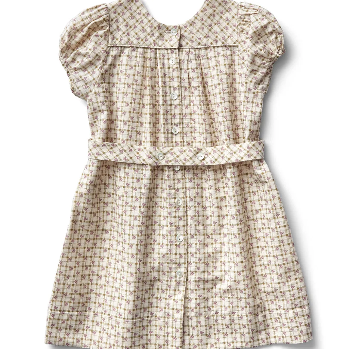 Ismay Dress in Checker Rose Print / Zinnia by Soor Ploom