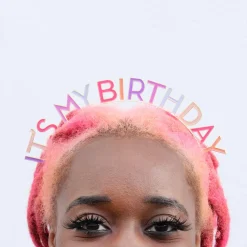 It's My Birthday Headband in Rose by Talking Tables