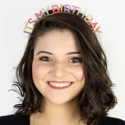 It's My Birthday Headband in Rose by Talking Tables